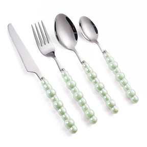 Conjunto de Talheres ColorPearl Delight – Estilo & Elegância em Cada Detalhe