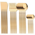 Conjunto de Talheres RoyalGold Supreme – 24 Peças com Estojo de Luxo