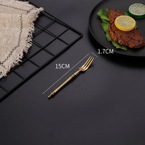 Conjunto de Talheres de Luxo Inox Vintage