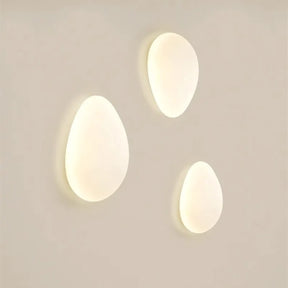 Arandela LED Orgânica Pedra Fosca 24cm 3 Tons