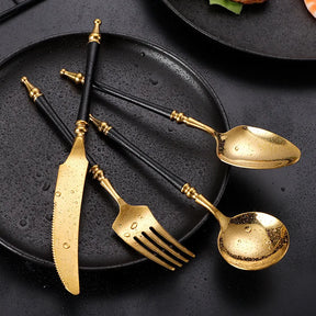 Conjunto de Talheres de Luxo Inox Vintage