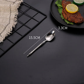 Conjunto de Talheres de Luxo Inox Vintage