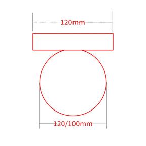 Arandela LED Minimalista Colorida Vidro
