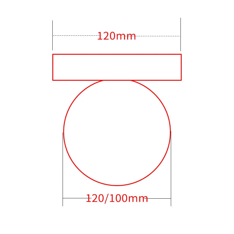 Arandela LED Minimalista Colorida Vidro