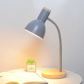 Luminária de Mesa LED Nordic Base em Madeira