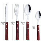 Kit Talheres Churrasco Inox 24pcs Miabeli