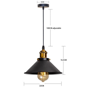 Luminária Pendente Vintage Industrial Retrô em Ferro para Cozinha Sala Loft Restaurante