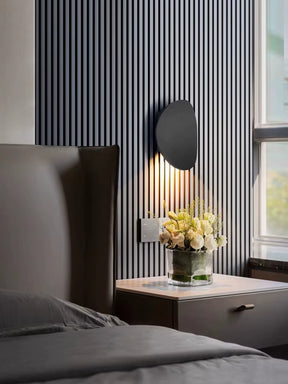 Arandela de Parede LED Minimalista Dourada & Preta Miabeli