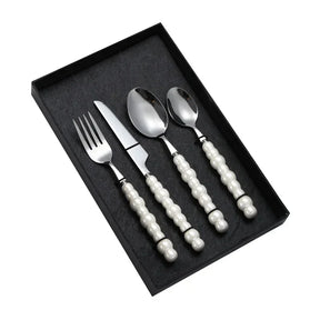 Conjunto de Talheres ColorPearl Delight – Estilo & Elegância em Cada Detalhe