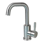 Torneira Misturador Monocomando Aco Inox 304 Acabamento Escovado para Banheiro Leva