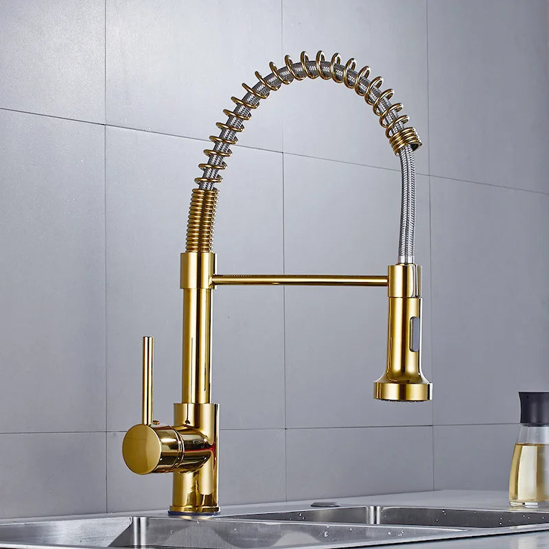 Torneira para Cozinha Misturador Monocomando Bica Movel Latao com Arejador Aqua Miabeli