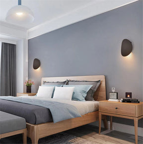 Arandela de Parede LED Minimalista Dourada & Preta Miabeli