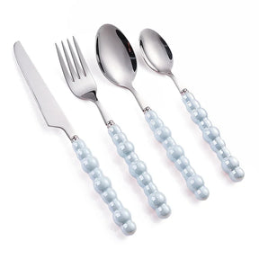 Conjunto de Talheres ColorPearl Delight – Estilo & Elegância em Cada Detalhe