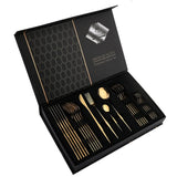 Conjunto de Talheres RoyalGold Supreme – 24 Peças com Estojo de Luxo