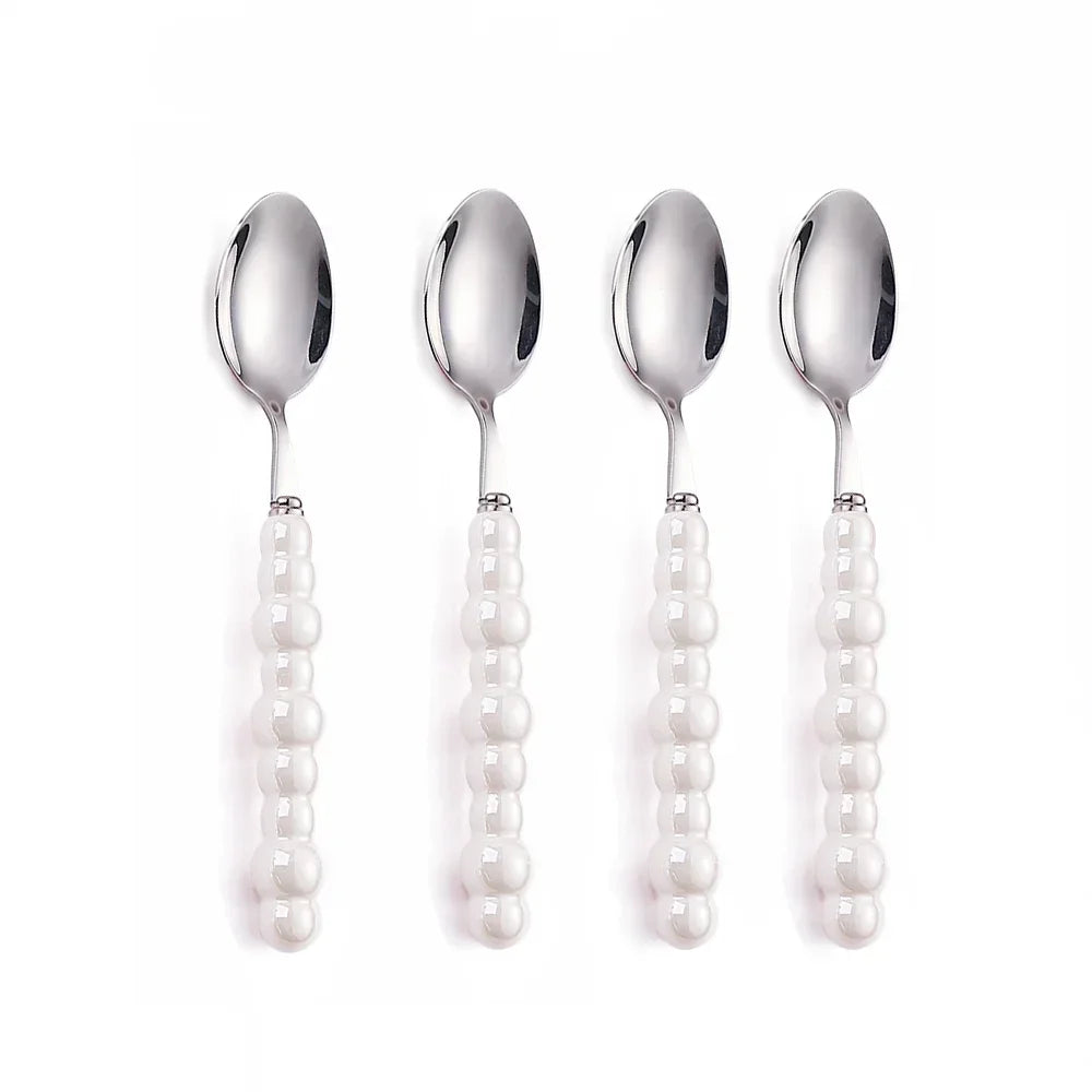 Conjunto de Talheres ColorPearl Delight – Estilo & Elegância em Cada Detalhe