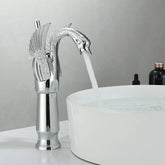 Torneira Cisne Dourada Misturador Quente e Frio Luxo