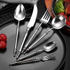 Conjunto de Talheres de Luxo Inox Vintage