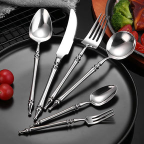 Conjunto de Talheres de Luxo Inox Vintage