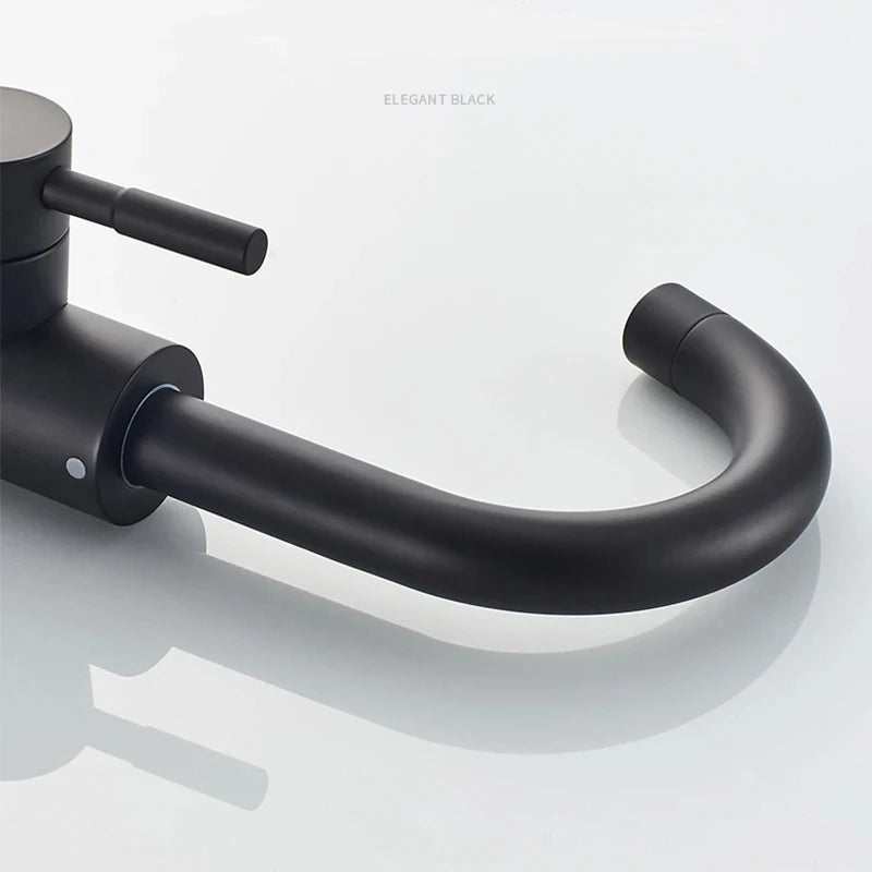 Torneira Misturador Monocomando Aco Inox 304 Acabamento Escovado para Banheiro Leva