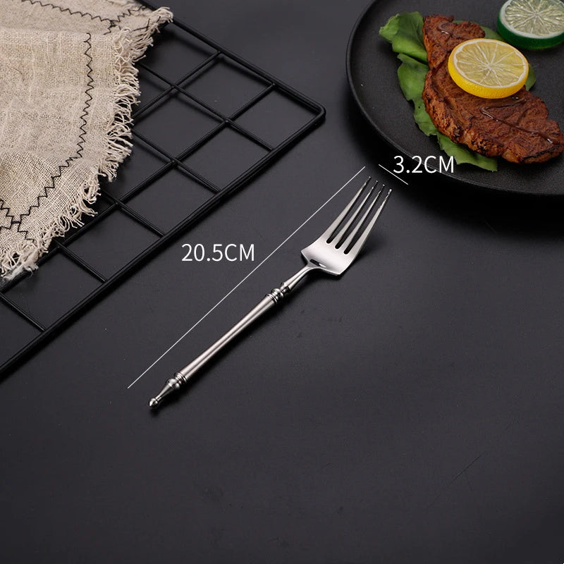 Conjunto de Talheres de Luxo Inox Vintage
