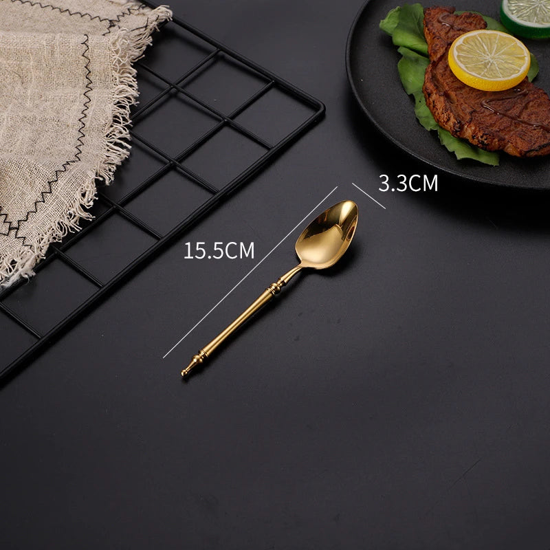 Conjunto de Talheres de Luxo Inox Vintage