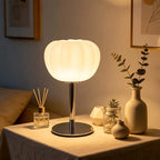 Pumpkin Shaped Frosted Glass Table Lamp
