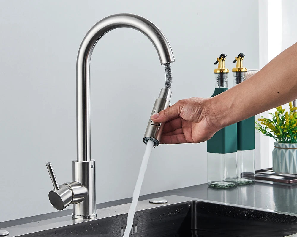 Torneira Bica Alta Misturador Monocomando Flexivel Valvula Ceramica para Cozinha Rivoli