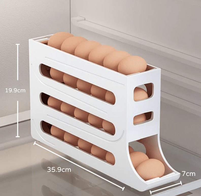 Organizador De Geladeira Porta Ovos Dispenser Miabeli