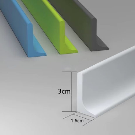 Barreira de Contencao de Agua em Silicone Flexivel para Box e Bancada FlexEdge
