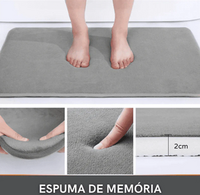 Tapete Para Banheiro Antiderrapante Absorvente Veludo Miabeli