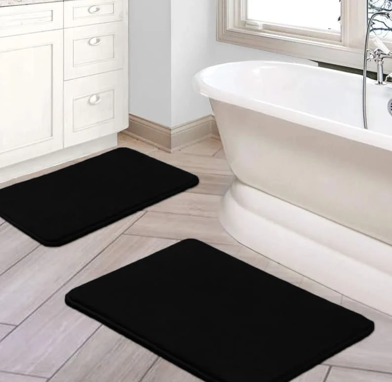 Tapete Para Banheiro Antiderrapante Absorvente Veludo Miabeli