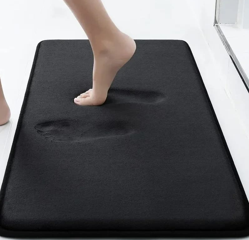 Tapete Para Banheiro Antiderrapante Absorvente Veludo Miabeli