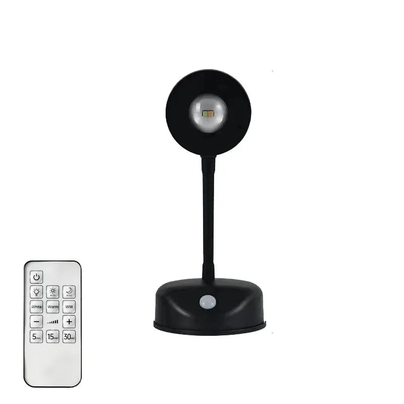Luz Noturna LED Sensor de Movimento com Controle Remoto USB Parede Mesa Quarto Cozinha Sem Fio