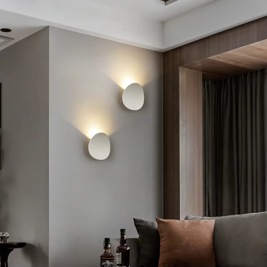 Arandela de Parede LED Minimalista Dourada & Preta Miabeli