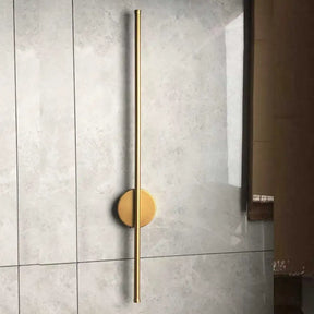 Arandela LED Linear Dourada Sem Fio com Controle 50cm