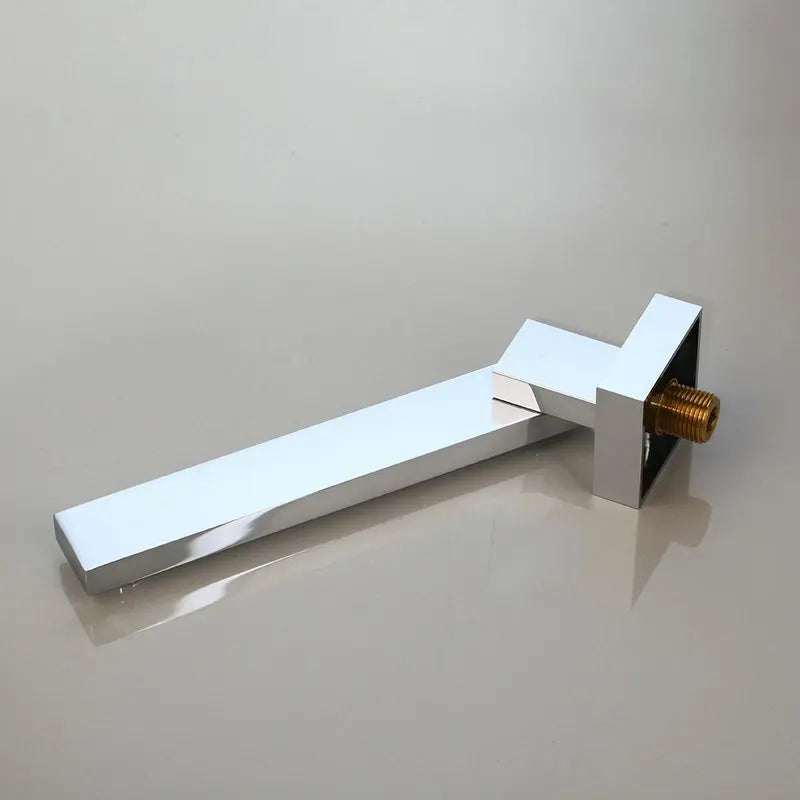 Torneira de Parede com Misturador para Banheiro Agua Quente e Fria 21,5cm Valvula Ceramica Bico Giratório 360 Visen
