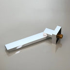Torneira de Parede com Misturador para Banheiro Agua Quente e Fria 21,5cm Valvula Ceramica Bico Giratório 360 Visen