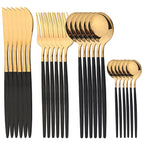 Conjunto de Talheres RoyalGold Supreme – 24 Peças com Estojo de Luxo