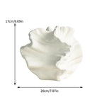 Vaso Decorativo de Ceramica com Acabamento Texturizado Forma Organica 17cm para Mesa Recife