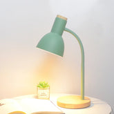 Luminária de Mesa LED Nordic Base em Madeira