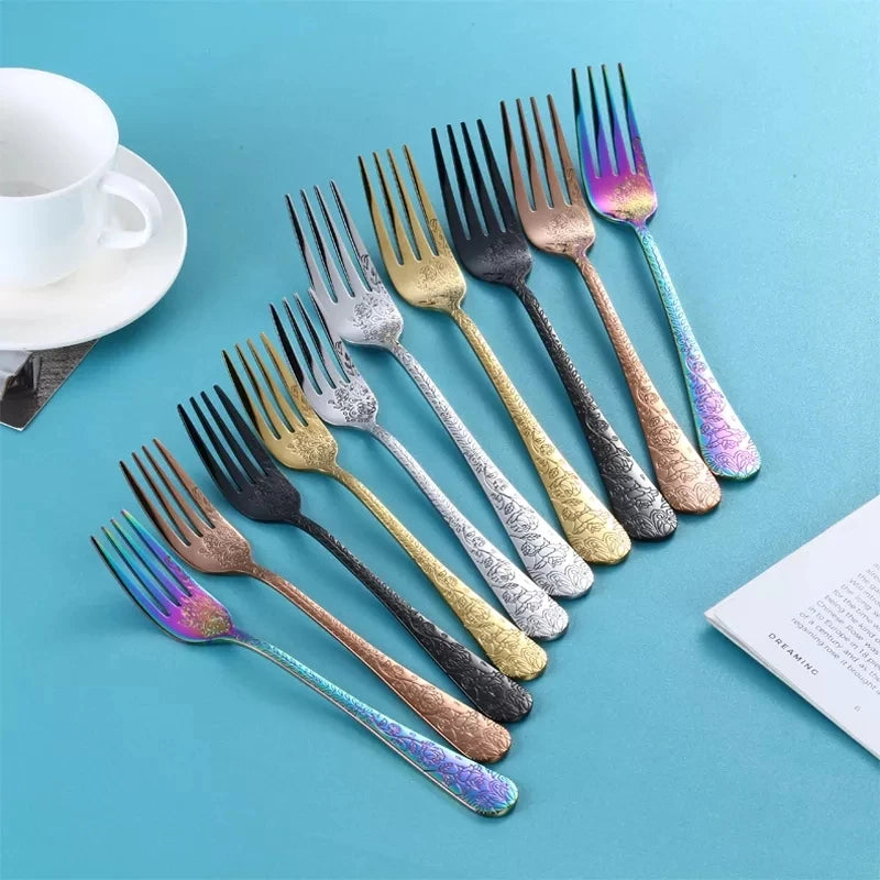 Conjunto de Talheres em Aco Inoxidavel 304 com Relevo Ergonomico 5 Pecas por Pessoa
