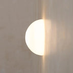 Arandela Soleil Globo Vidro Leitoso Bidirecional