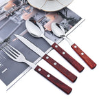 Kit Talheres Churrasco Inox 24pcs Miabeli