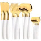 Conjunto de Talheres RoyalGold Supreme – 24 Peças com Estojo de Luxo