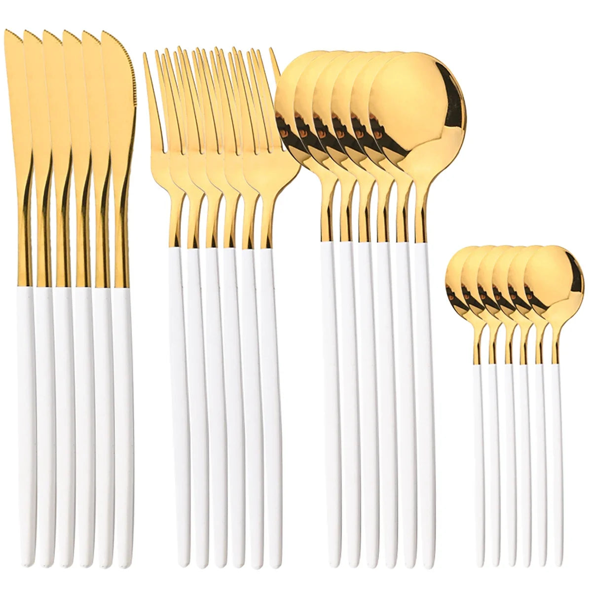 Conjunto de Talheres RoyalGold Supreme – 24 Peças com Estojo de Luxo