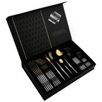 Conjunto de Talheres RoyalGold Supreme – 24 Peças com Estojo de Luxo
