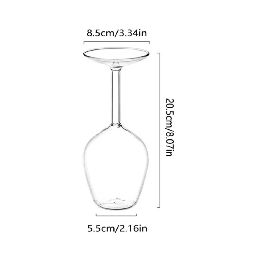 Decoração Taça Vinho Criativo em Vidro