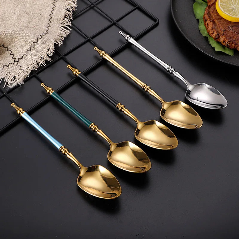 Conjunto de Talheres de Luxo Inox Vintage