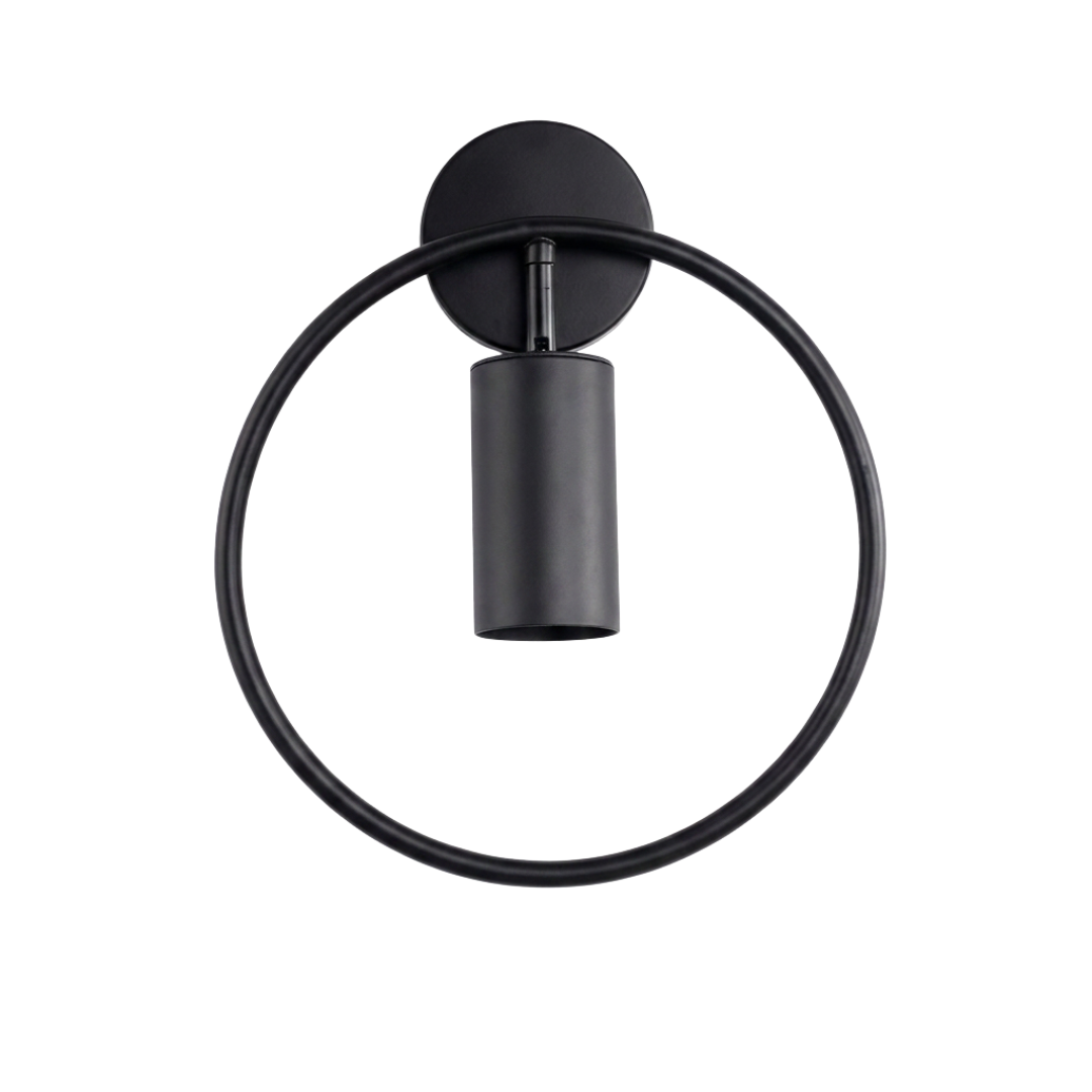 Arandela Aro Circular Spot Giratório 180° 28cm