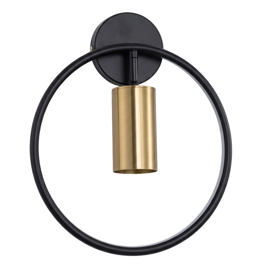 Arandela Aro Circular Spot Giratório 180° 28cm